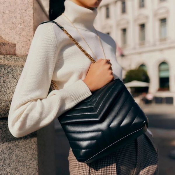 

luxury flap bag genuine leather handbag 32cm designer shoulder bag delicate knockoff crossbody bag with box yy016