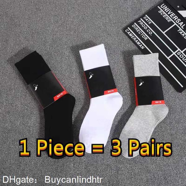 

3 pairs/package mens socks women and men casual letter breathable 100% cotton sports ankle sock 63uc, Black