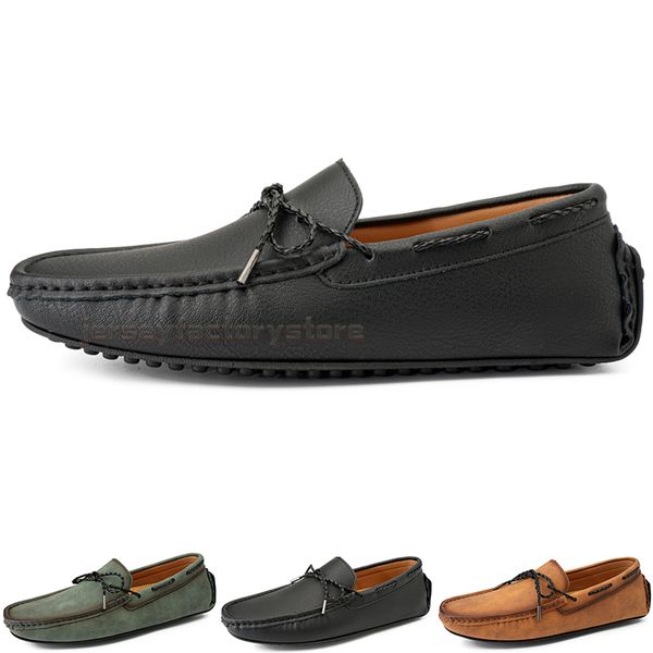 

fashion mens casual shoes drive comfortable breathable daily men leather scrub hundred leisure black slip on man lazy overshoes sneakers jog
