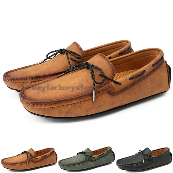 

fashion mens casual shoes drive comfortable breathable daily men leather scrub hundred leisure black slip on man lazy overshoes sneakers jog