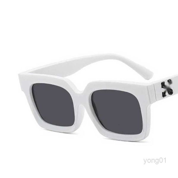 

luxury frames fashion offs sunglasses brand men women sunglass arrow x frame eyewear trend hip hop square sunglasse sports travel sun glasse, White;black
