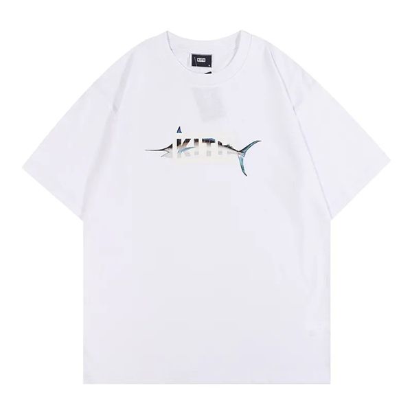 

23ss kith designers t shirt mens t shirts fashion men women casual t shirts man clothing street shorts sleeve printing casual tee us size s-, White;black