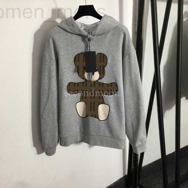 

women's hoodies & sweatshirts designer bear women long sleeve hooded designer pirnted pullowinter warm gbrs, Black