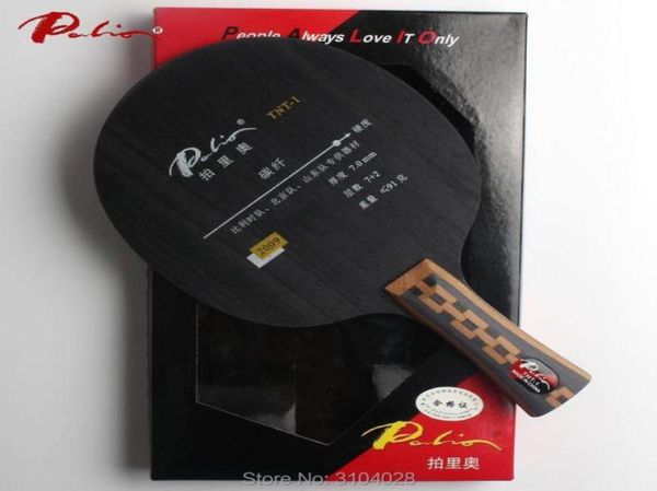 

palio official tnt1 table tennis blade 7wood 2carbon fast attack with loop special for beijing shandong team player ping pong 2201484891