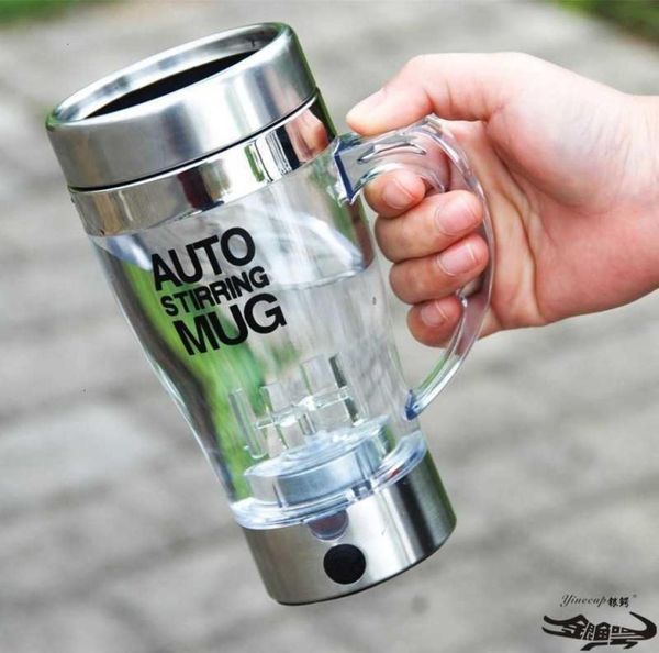 

toy massager transparent creative mug electric mixing cup automatic protein powder shaker bottle milk tea with handle8301958
