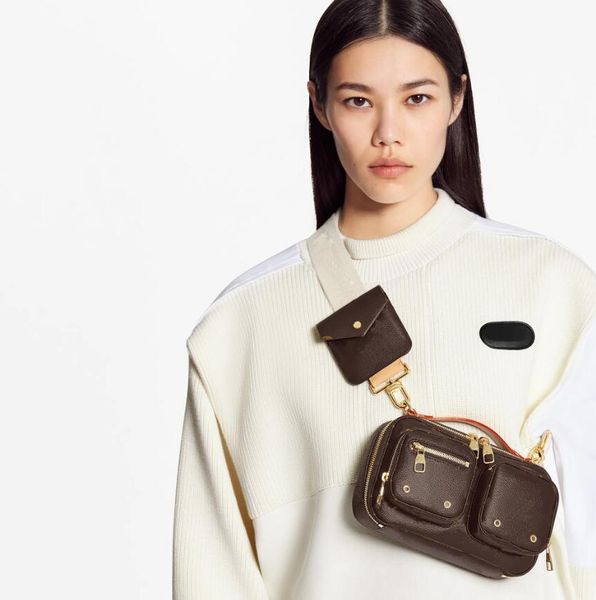 

sporty utility crossbody classical women shoulder bags genuine leather crossbody bag designer handbag packing 80446