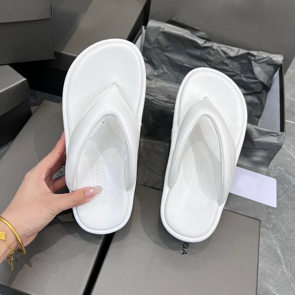 

slippers flip flop sandals slid women slippers paris brand sandal real leather slides platform flats shoes boots shoebrand, Black