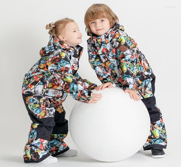 

skiing jackets children39s ski suit jumpsuit snowboard jacket winter boys and girls pants kids warm waterproof5808780