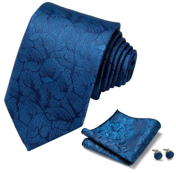 

men brand tie set silk jacquard woven necktie bowtie suit vintage red blue for groom business wedding party bow ties1979823, Black;gray