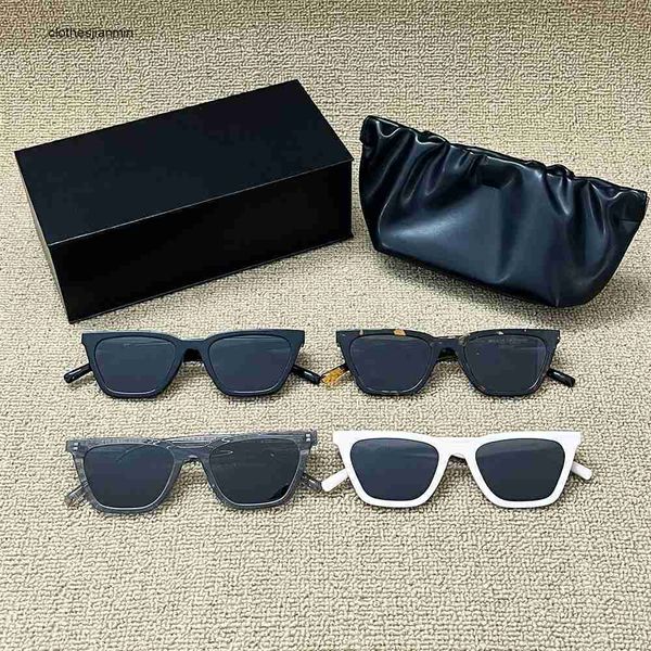 

2023 luxury fashion sunglasses factory% 80 retail new gm sunglass trendy cat ey fashionable panels aga personalized il uv ristant glass, White;black
