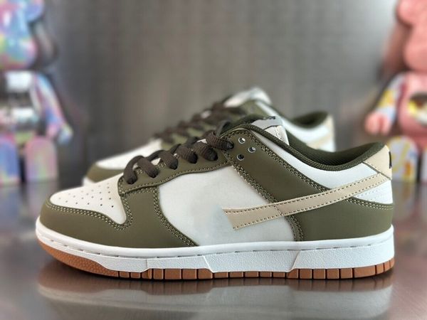 

wholesale otomo katsuhiro skates shoes duks low khaki green vert kaki men women lifestyle outdoor-indoor athletic designer sneakers