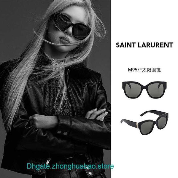 

factory wholesale y s l designer sunglasses for sale bluyel rose same metal large box sunglasses slm95, White;black