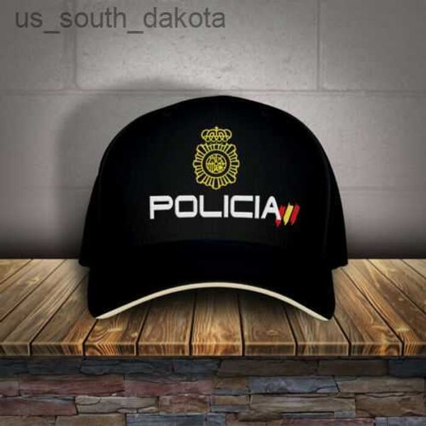 

ball caps spain cnp policia print cap hat l230523, Blue;gray