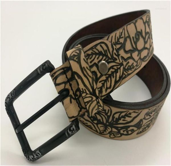 

belts style for women and men fashion brand genuine leather wide belt metal pin buckle vintage4716668, Black;brown