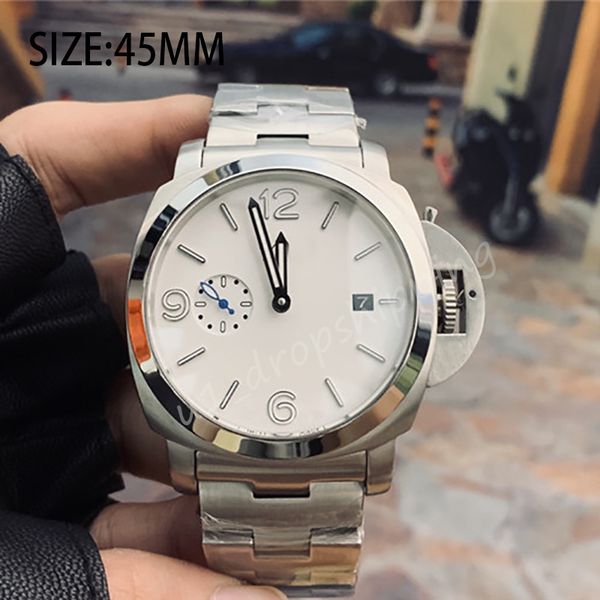 

full orologio mens automatic mechanical watch stainless steel rubber strap designer movement watches montre de luxe, Slivery;golden