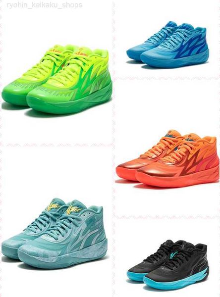 

slime mb.02 men basketball shoes 2023 lamelo ball mb02 jade fluro green pes lime squeeze sport shoe trainner sneakers size -12, Black