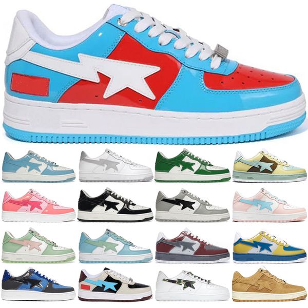 

designer casual shoes for mens womens beige suede black white sta color camo combo blue red green orange trainers sports sneakers