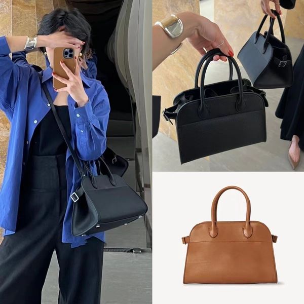 

the row tote bag luxury fashion handbag genuine cowhide large capacity commuter tote bag shoulder crossbody