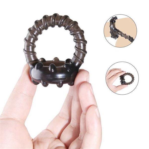 

3pcs semen lock soft time delay erection dual cock ring friction massager stimulation couple lover toys for men 70% outlet store sale