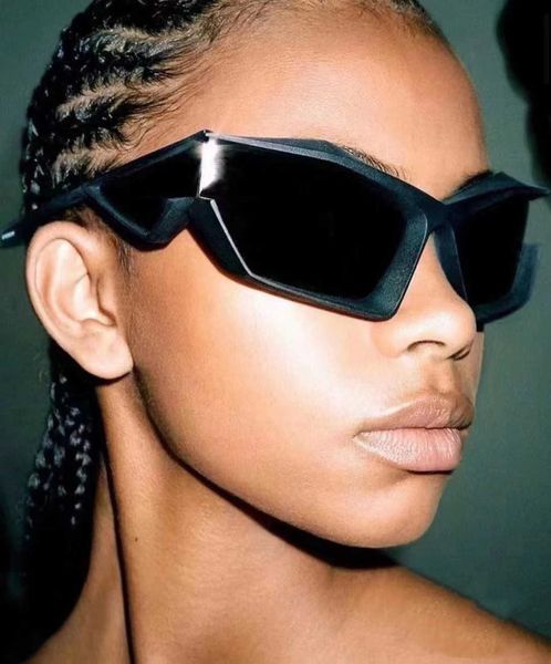 

pc future technology sunglasses wrapped mechanical style sunglasses cat eye riding glasses net red concave shape, White;black