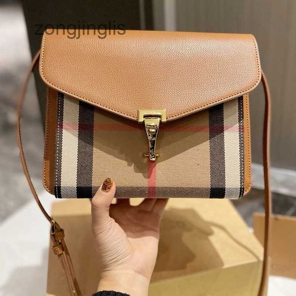 

purse messenger classic crossbody ladies shoulder luxury women burbrerys bags bag patchwork color canvas checked genuine leaather flip quali