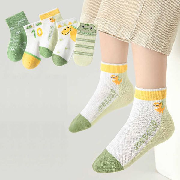 

socks 5 pairs/batch of summer children's cotton socks boys girls teenagers and students. cartoon fashion website for children aged 1-12, Pink;yellow