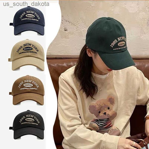 

ball caps fashion retro letter embroidery baseball hats men women washed cotton snapback caps outdoor sports dad hat gorras casquette male l, Blue;gray