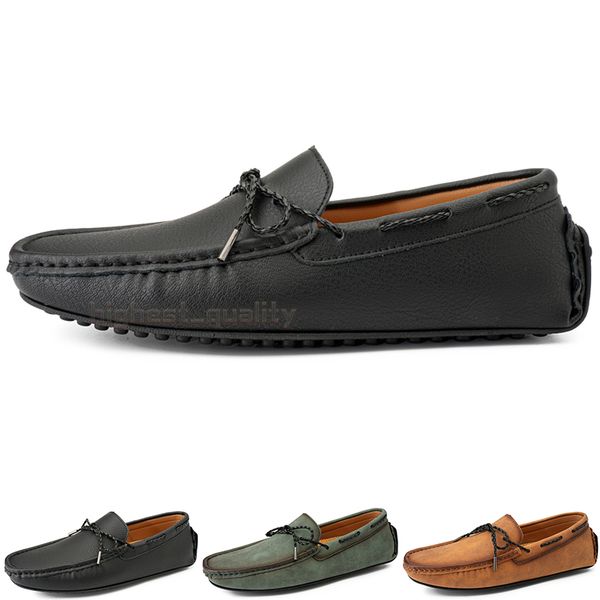 

fashion mens casual shoes drive comfortable breathable daily men leather scrub hundred leisure black slip on man lazy overshoes sneakers jog