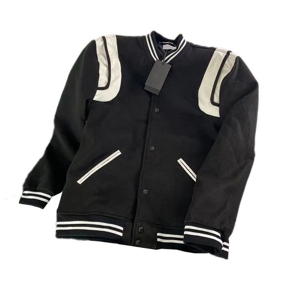 

luxury women baseball coat designer men jacket couple lovers street style baseball jacket 8 colors, Black
