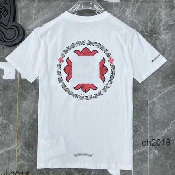 

classic fashion ch mens t shirts sanskrit letter t-shirt horseshoe cross pattern tshirts designers hip hop t-shirts woman summer tees zxmp, White;black