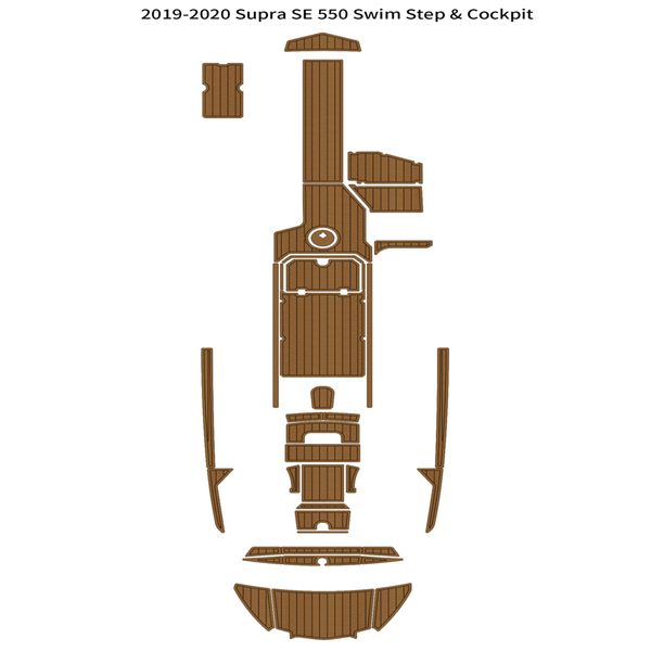 

2019-2020 supra se 550 swim step cockpit mat boat eva foam teak deck floor pad