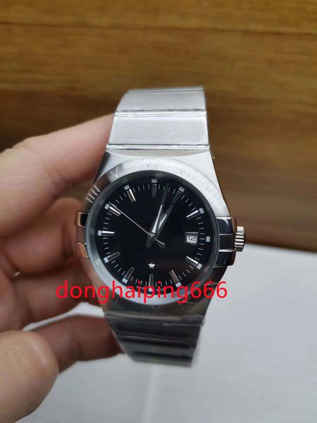 

2023 mens watch man quartz movement watches orologio reloj designer watches aaa wristwatch gold fashion diamond, Slivery;brown