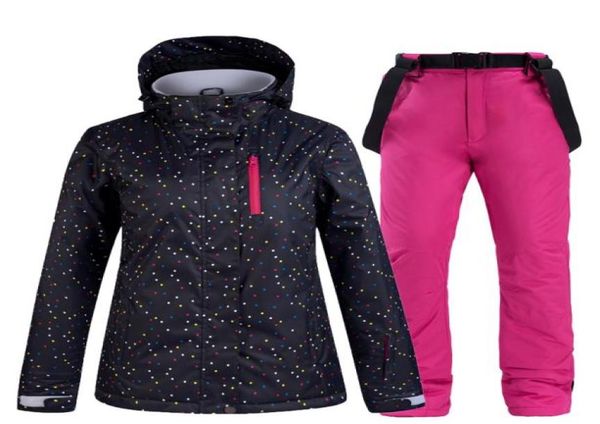 

skiing suits winter women suit jacket and pants for warm waterproof windproof snowboarding female coat 2210084372319