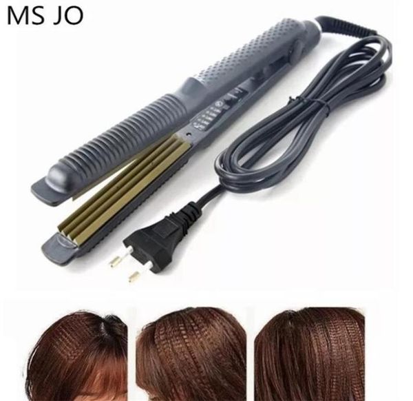 

professional hair crimper curling iron wand ceramic corrugated corn wave curler iron styling tool 2206235083709