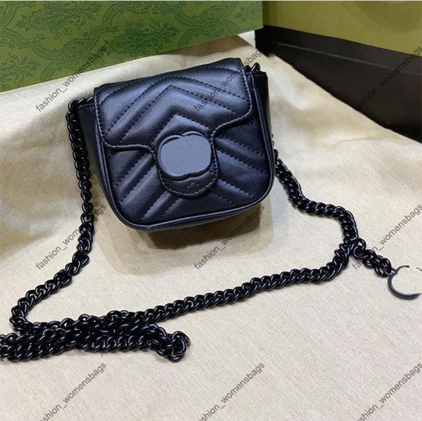 

3a quality designer fanny bags luxury womens fashion mobile phone small bag 739599 12cm ladies solid color leather handbag mini portable cro