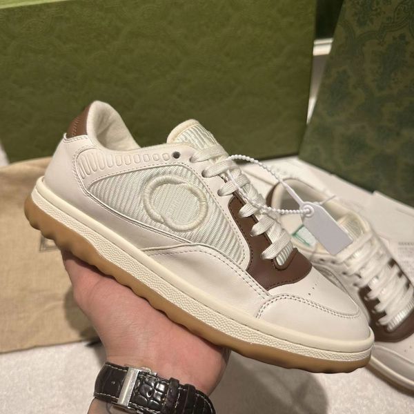 

eaker mac80 designer casual fashion white platform sneakers letter double letters lace-up spring autumn trainer white black metallic