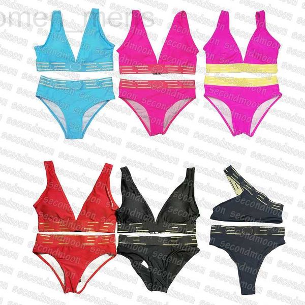 

women's plus size swimwear designer women split two piebathing suit v neck bikinis set summer designer beachwear surfing swimsuits bxa9, Black