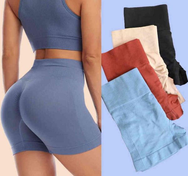 

yoga outfits shorts women leggings women039s sports booty fitness female seamless short tights woman running 2204294611826, White;red