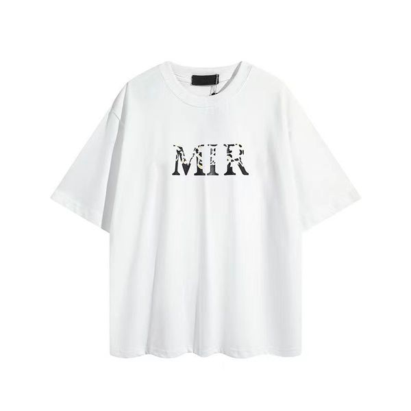 

23 mens t shirt designer t shirt mens tees pure cotton breathable casual loose letter printing trend new couple's same clothing, White;black
