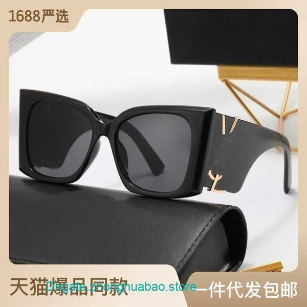 

factory outlet y s l designer sunglasses online store shengjia big frame cat's eye sunglasses women's style ins net red fashionabl, White;black