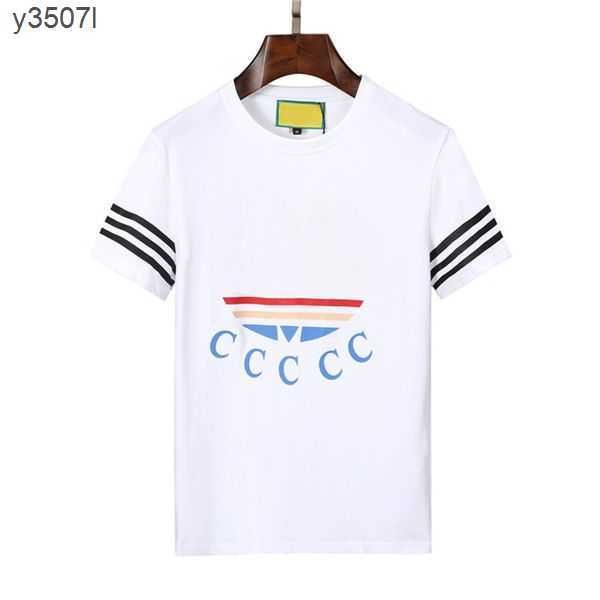 

fashion t shirts mens designers tees apparel man s casual chest letter shirt luxurys clothing street sleeve clothes u0t6, White;black