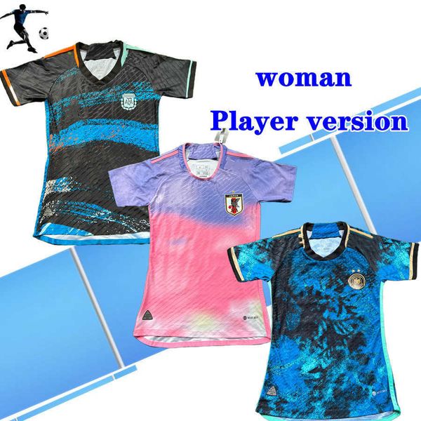 

player version 2023 women french soccer jerseys usa englands mexico sweden japan colombia women germany home away 23 24 jersey football shir, Black;yellow