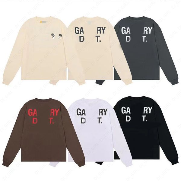 

designer hoodie men women fashion multicolor letter print hoodies basic long sleeve t-shirt di_girl, Black