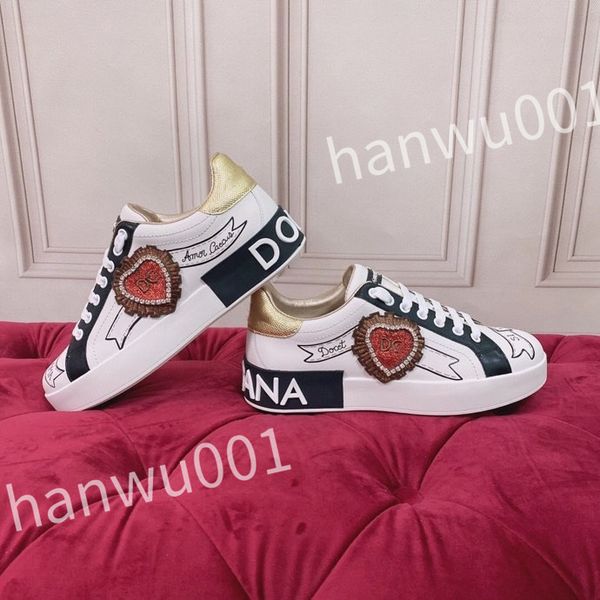 

2023 luxury quality casual shoes fashion women men sneakers shoe leather platform trainer womens mens sneaker lace-up, Black