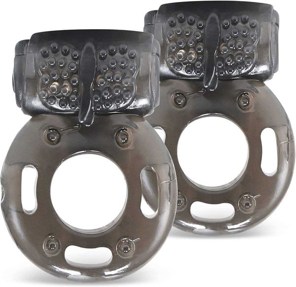 

factory outlet set 2x vibrating cock ring men and women with clit increased stamina enhanced erections toys for couples improved female plea