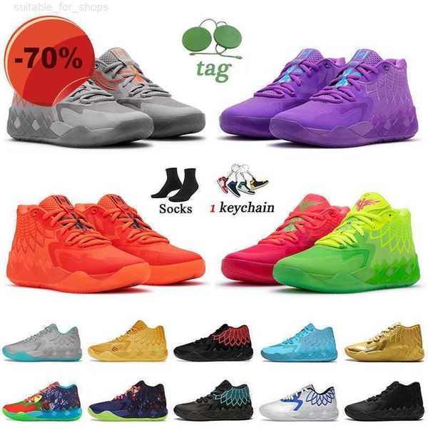 

boots og lemelo ball mb.01 basketball shoes rock ridge red blast queen city buzz rick and morty trainers, Black