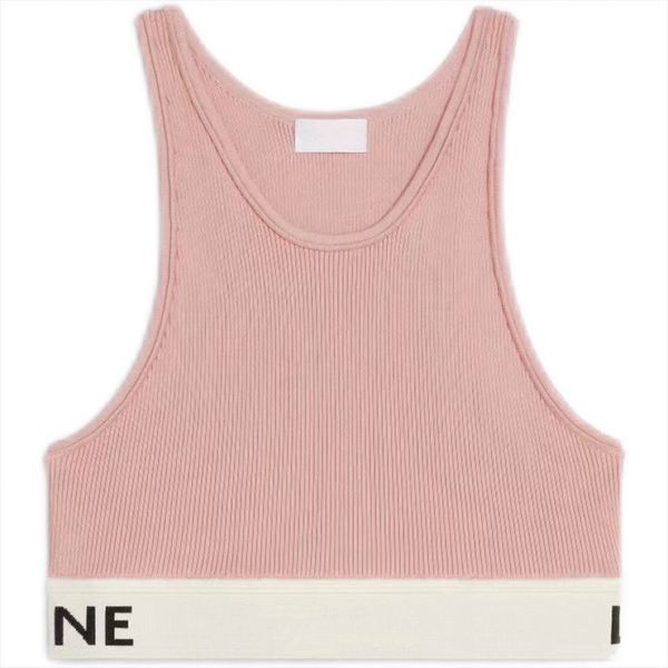 

women tanks knits summer stripe fashion ce letter crop slim sleeveless workout vest ladies women tees party camis sport, White