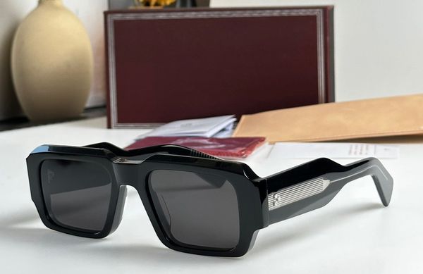 

fashion luxury designer mens sunglasses vintage unique thick plate square shape glasses summer trendy versatile style anti-ultraviolet come, White;black