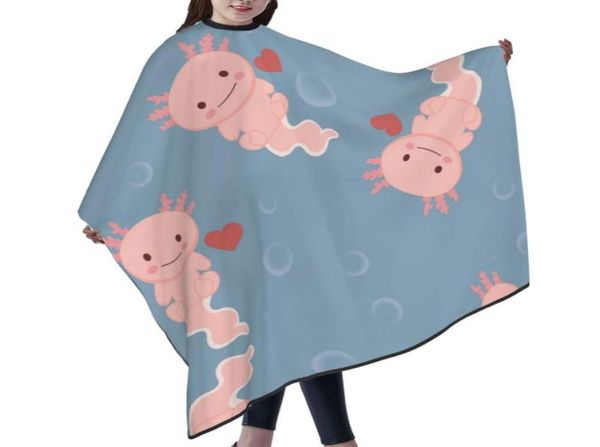 

professional barber cape polyester hair cutting salon cape water and stain resistant apron cutting hair axolot lizard7617392