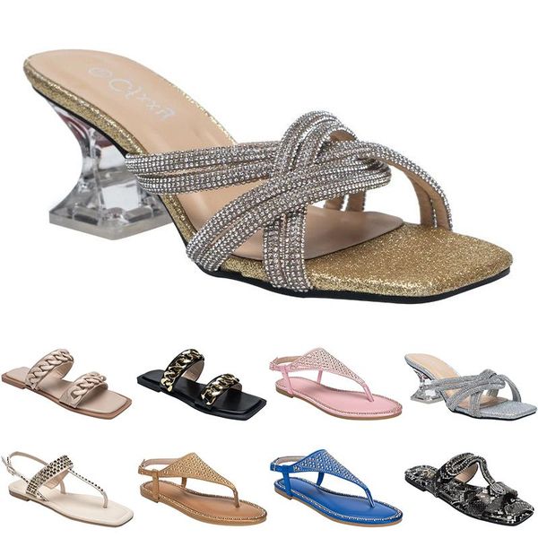 

slippers rubber slides sandals beach floral brocade casual indoor brown flat bottoms womens heel designer shoes size 37-42, Black
